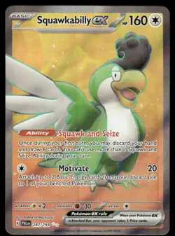 Pokemon Cards Squawkabilly ex 247/193 Paldea Evolved Ultra Rare NM *1 - Image 1
