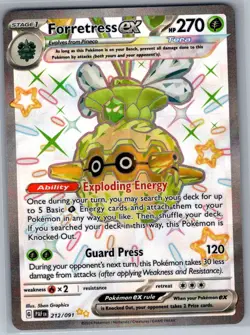 Forretress ex 212/091 SV: Paldean Fates - Pokemon Card - NM - Image 1