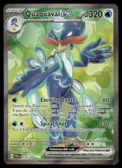 Pokemon Cards Quaquaval ex 235/193 Paldea Evolved Ultra Rare NM - Image 1
