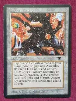 Magic The Gathering ANTIQUITIES MISHRA'S FACTORY AUTUMN FALL land card MTG - Image 1
