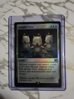Moogles' Valor - Prerelease Foil Promo - Final Fantasy VI MTG - Image 1