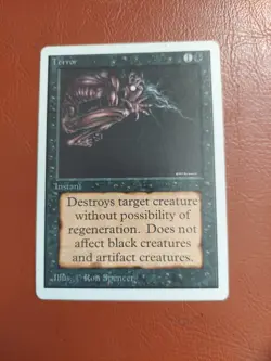 1993 Magic the Gathering - Terror - Instant - Unlimited MTG LP - Image 1