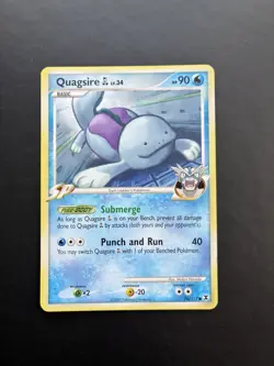 Pokemon TCG Quagsire Rising Rivals Card 76/111 Regular NM - Image 1