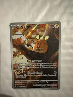 Pokemon TCG Dedenne IR 093/088 Paradox Rift NM Illustration Rare - Image 1