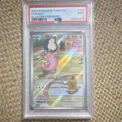 Pokemon TCG Chansey 187/167 Sv06 Twilight Masquerade Illustration Rare Holo 2024 - Image 1