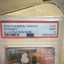 Pokemon TCG Chansey 187/167 Sv06 Twilight Masquerade Illustration Rare Holo 2024 - Image 3