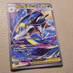 Mega Sharpedo ex 127/094 Special Illustration SIR Pokemon Phantasmal Flames MINT - Image 5