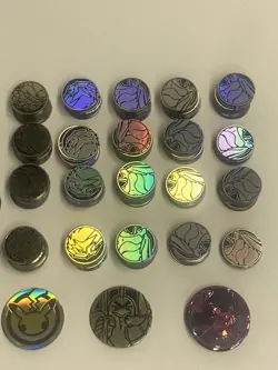 Pokemon TCG Flipping Coins Bundle Joblot Bulk Regular & Jumbo Size (291 Coins) - Image 2