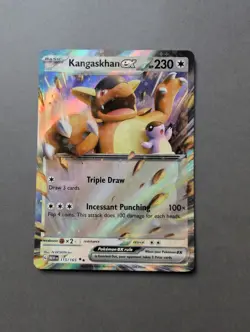 Kangaskhan ex 115/165 Pokemon TCG 151 Double Holo Rare English - Image 1