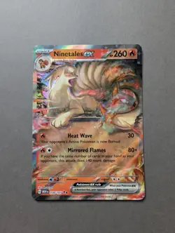 Ninetales ex 038/165 Pokemon TCG 151 Double Holo Rare English - Image 1