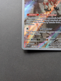 Mr Mime 179/165 Pokemon TCG 151 Illustration Holo Rare English - Image 5