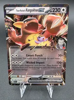 Team Rocket's Kangaskhan ex 162/217 Double Rare ME: Ascended Heroes Pokemon NM - Image 1