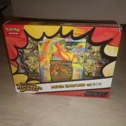 Pokemon TCG: Mega Evolution Ascended Heroes - Mega Emboar Ex Box - In Hand UK - Image 1