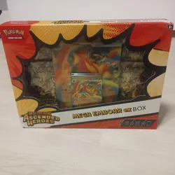 Pokemon TCG: Mega Evolution Ascended Heroes - Mega Emboar Ex Box - In Hand UK - Image 2