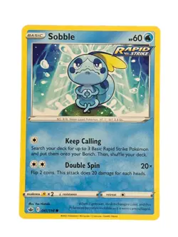 New: 2021 Pokemon TCG Sobble Chilling Reign 041 Regular Common - Image 1