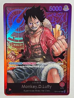 Monkey.D.Luffy ST01-001 One Piece Starter Deck 1 Straw Hat Crew - Image 1