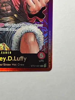 Monkey.D.Luffy ST01-001 One Piece Starter Deck 1 Straw Hat Crew - Image 5