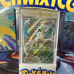 Pokemon Meowth 106/094 Holo Illustration Rare – Phantasmal Flames 70 HP Card - Image 1