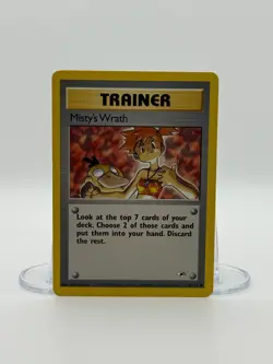 Misty's Wrath 114/132 Gym Heroes Uncommon NM WOTC Pokemon Card - Image 1