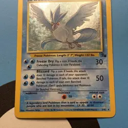 Pokemon TCG Articuno Holo Rare Card 2/62 - Image 2