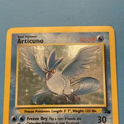 Pokemon TCG Articuno Holo Rare Card 2/62 - Image 3