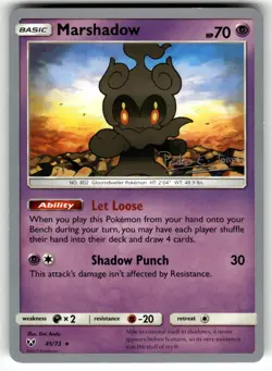 Marshadow - 2018 (Pedro Eugenio Torres) 45/73 World Championship NM Pokemon Card - Image 1