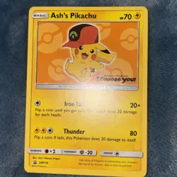 Pokemon TCG Ash's Pikachu SM110 Special Promo Card - Image 2