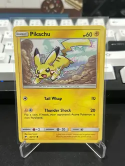 Pikachu 40/147 Burning Shadows Pokemon Card Common - Image 1