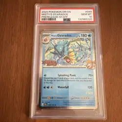 Misty's Gyarados STAFF Promo PSA 10 049/182 Destined Rivals Pokemon Card #962 - Image 1