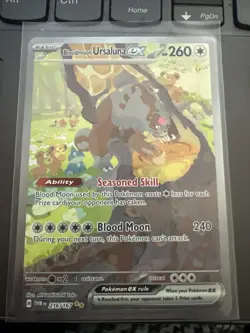 Pokemon TCG Bloodmoon Ursaluna EX Twilight Masquerade Card 216/167 NM - Image 3