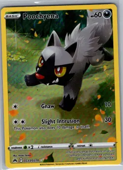 Poochyena GG33/GG70 Crown Zenith: Galarian Gallery - Pokemon Card - NM - Image 1