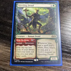 MTG Questing Druid (Showcase) Wilds of Eldraine NM R Magic - Image 1