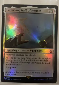 Magic the Gathering Assassins Creed Foil Caduceus, Staff of Hermes 0002 - Image 1