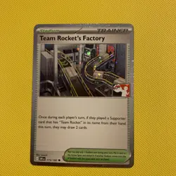 NM Team Rocket's Factory 173/182 Cosmos Holo Pokemon Prize Pack Series 8 - Image 1