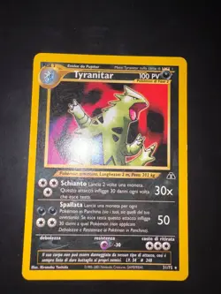 Pokemon Tyranitar 31/75 Rara Non Holo | Neo Discovery Vintage Italiano - Image 1