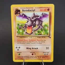 Pokemon TCG Card - Fossil Set Aerodactyl - 16/62 Non Holo - LP/NM - WOTC - Image 1