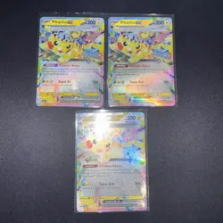 Pikachu ex 057/191 Pokemon Surging Sparks Double Rare, Three Of Them - Image 1