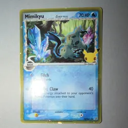 Pokemon Mimikyu 25th anniversary celebrations promo PSA 10 is 350+! Clean copy - Image 1