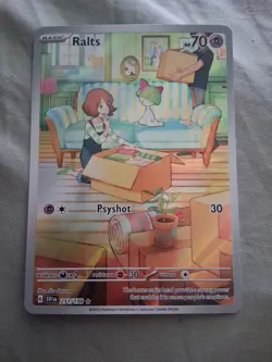 Pokemon TCG Ralts 211/198 Full Art Ultra Rare Near Mint Condition - Image 1