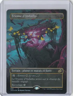 Triome d'Indatha FRENCH IKO MTG 309 FOIL SHOWCASE BORDERLESS - Image 1
