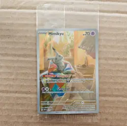 SEALED Pokemon Mimikyu SVP 075 Paldean Fates Black Star Promo NM - Image 1