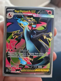 Pokemon Mega Charizard X EX Full Art Holo Ultra Rare 109/094 Phantasmal Flames - Image 1