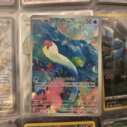 Wiglett - 206/198 Scarlet & Violet Base Set - Pokemon small white on back - Image 1