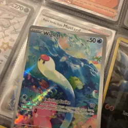 Wiglett - 206/198 Scarlet & Violet Base Set - Pokemon small white on back - Image 5