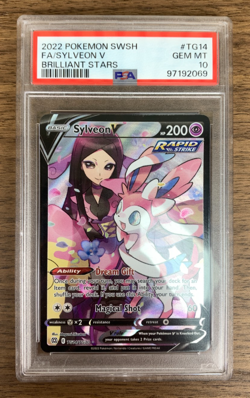 (SO4) Pokemon TCG Sylveon TG14/TG30 Brilliant Stars PSA 10 - Image 1