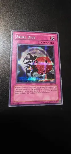 2002 Yu-Gi-Oh! Eternal Deulist Souls Skull Dice Super Rare NM - Image 1