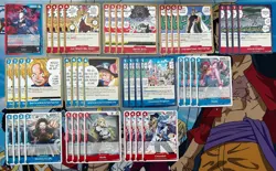One Piece TCG OP15 Lucy - Blue & Red Base Deck w/ 10 Don!!! English - Image 1