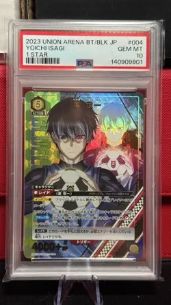 PSA 10 Blue Lock Yoichi Isagi #004 SR Parallel Union Arena 2023 Japanese 1 Star - Image 1