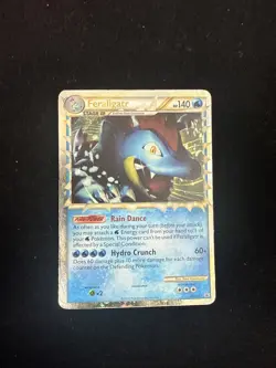 Pokemon TCG Feraligatr Prime Holo Rare Card HGSS07 - Image 1