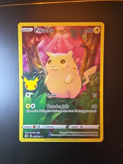 Pokemon TCG Celebrations Pikachu Holo Rare Card 005/025 25th Anniversary Edition - Image 1